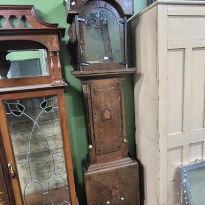 Lot 2782 - A Georgian long case clock case.