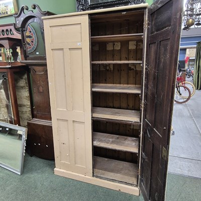 Lot 2783 - A Victorian pine scullery cabinet.