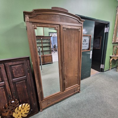Lot 2801 - A French two-door wardrobe.