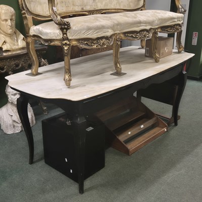 Lot 2803 - An Italian mid-century marble-topped table.