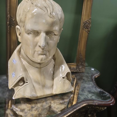 Lot 2807 - A bust of Napoleon. H 46 x W 33 x D 30cm