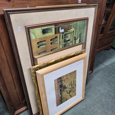 Lot 2831 - A collection of watercolours and various prints.