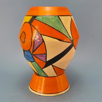 Lot 200 - A Clarice Cliff sliced circle pattern bizarre...