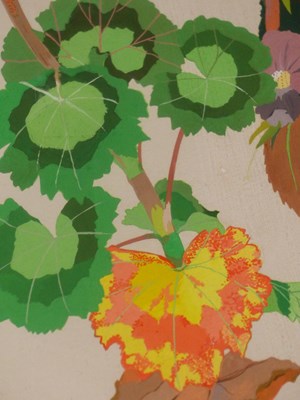 Lot 20 - 20th-century school. Study of wild flowers....