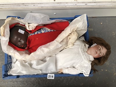 Lot 214 - Two vintage dolls.