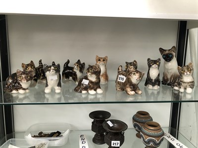 Lot 215 - A collection of eleven Winstanley kittens.
