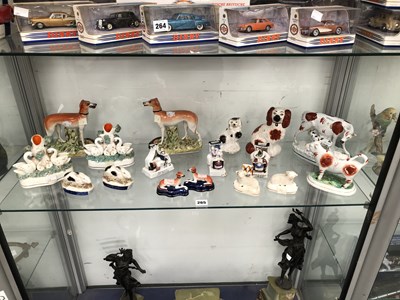 Lot 265 - A group of antique and later Staffordshire...