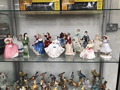 Lot 268 - Fourteen various Doulton, Coalport, and...