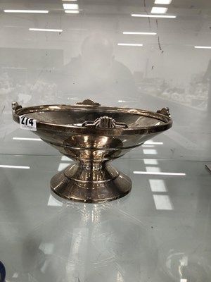 Lot 274 - A hallmarked silver Art Deco footed bowl with...