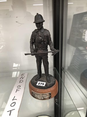 Lot 275 - A presentation figure of a fireman.