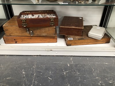 Lot 290 - A large collection of boxed fishing flies.
