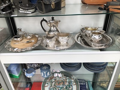 Lot 299 - A hallmarked silver cream jug and matching...