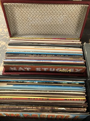 Lot 342 - 2 Record Cases of LP Records & 3 boxsets -...