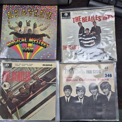 Lot 346 - The Beatles - 8x7" EP Records + 1964 'Another...