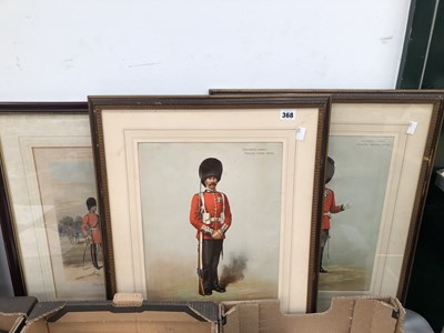 Lot 368 - Three vintage military prints of Grenadier guards
