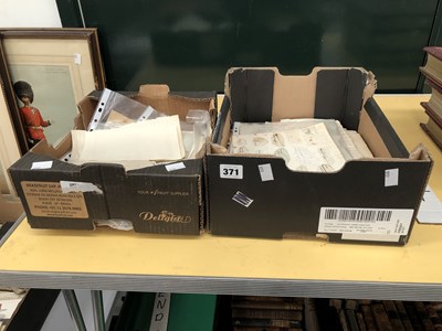 Lot 371 - Ephemera - antique and vintage letters and...