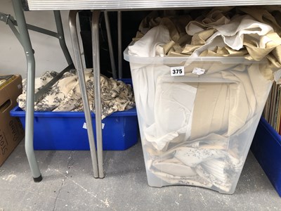 Lot 375 - Two pairs of gold John Lewis Curtains, One...