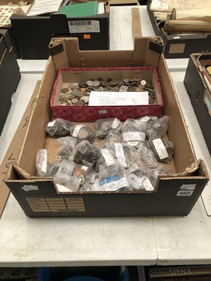 Lot 403 - A collection of mostly GB coins and other...