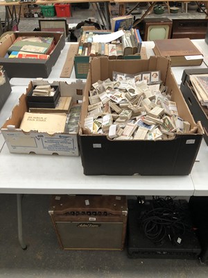 Lot 406 - A large collection of cigarette cards loose...