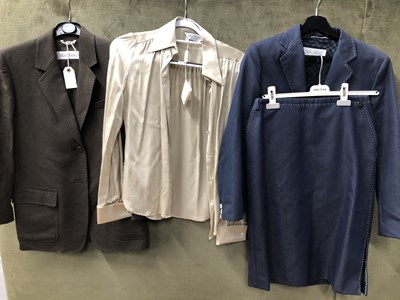 Lot 155 - A Max Mara size 10 denim style jacket,...