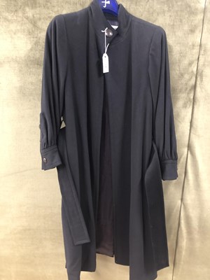 Lot 160 - A lady's long black Saint Laurent Paris belted...