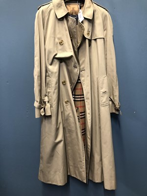 Lot 171 - A lady's Burberry trench coat size 8 Long,...