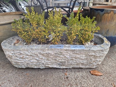 Lot 710 - An oval garden planter.