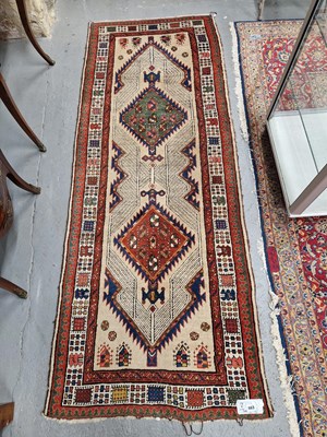 Lot 663 - A Persian Serab runner 240 x 88 cm
