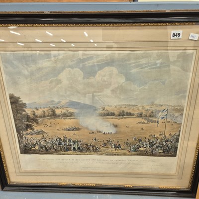 Lot 849 - A 19th century military engraving.