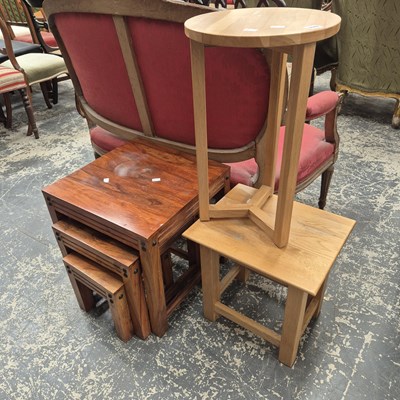 Lot 928 - Nest of tables and two stools