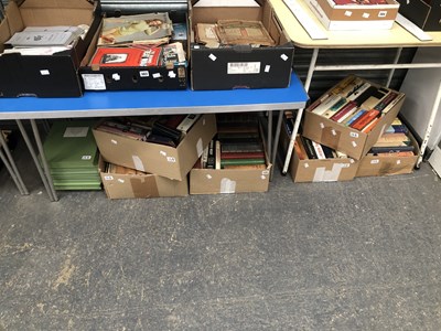 Lot 125 - Books- a large collection- Thackeray's Works,...