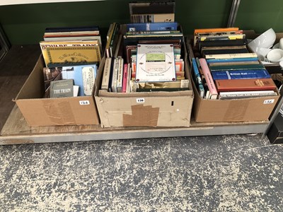 Lot 136 - Books- large collection- Train-related books,...