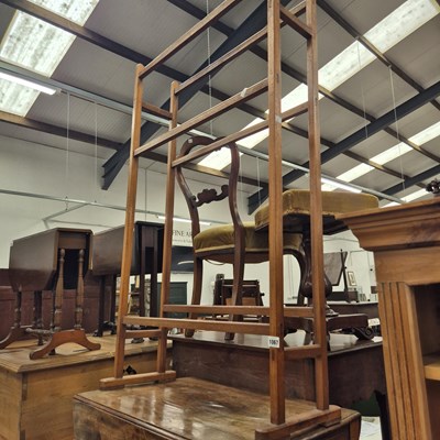 Lot 1067 - A Tall country house towel rail. H122 x W75 x...