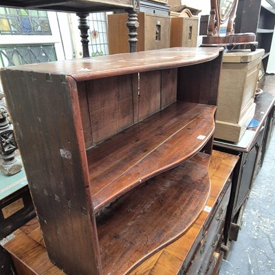 Lot 1211 - A 19th century mahogany open book with two...