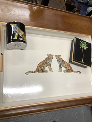 Lot 142 - Halcyon Days - A Leopard design magnificent...