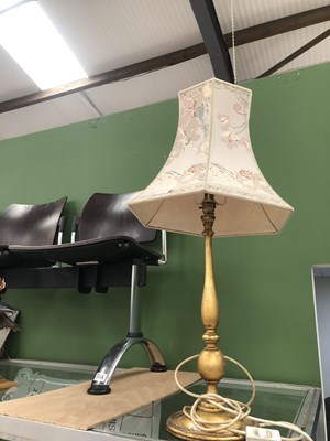 Lot 139a - A gilt table lamp