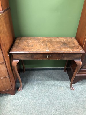 Lot 37 - An 18th century Style walnut table with an...