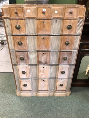 Lot 44 - A Heals style bleached walnut chest of three...