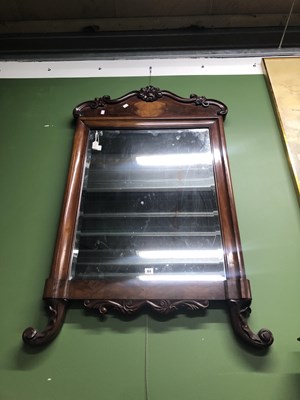 Lot 64 - A Victorian mahogany framed rectangular mirror...