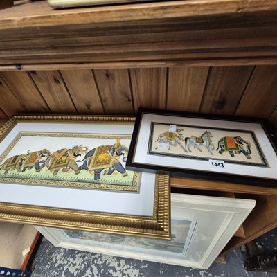 Lot 1443 - Two eastern paintings.
