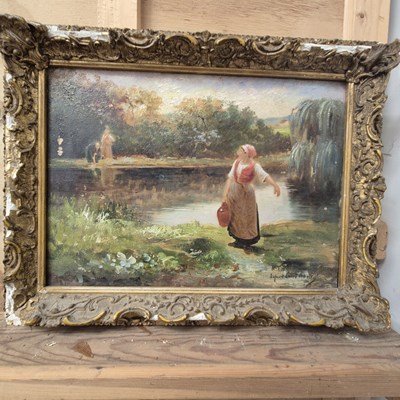 Lot 1478 - S** E. Adams. A signed 19th century oil...