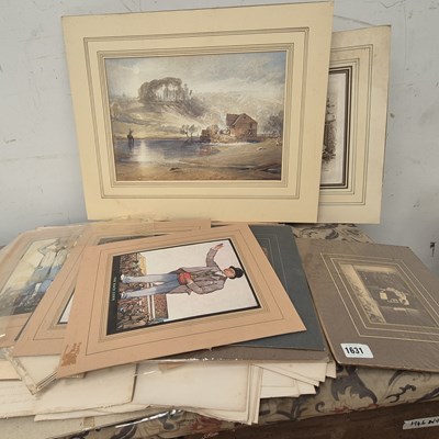 Lot 1631 - A folio of decorative prints and pictures.