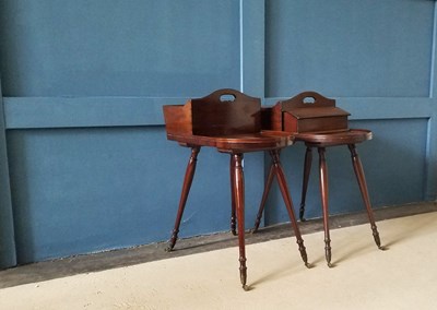 Lot 227 - A near pair of 19th Century mahogany...