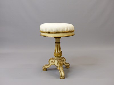 Lot 43 - An early Victorian carved and painted gilt...