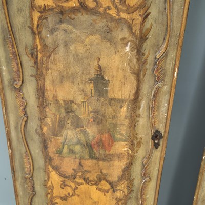 Lot 72 - Three antique-shaped panels decorated to match...