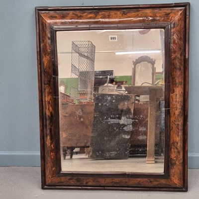 Lot 895 - An 18th century floral marquetry walnut...