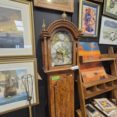 Lot 319 - A 19th-century 8-day long case clock movement...