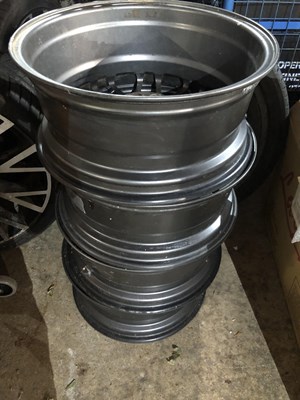 Lot 416 - Four Volvo alloy wheels