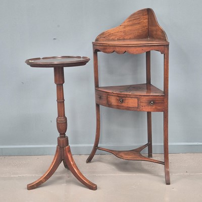 Lot 658 - A 19th century mahogany tall tripod based...
