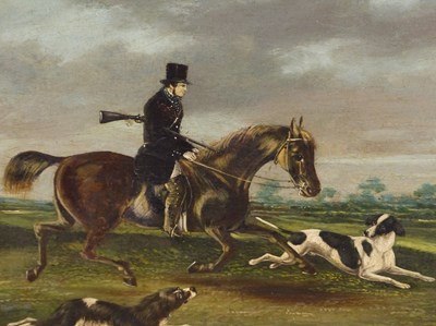 Lot 1311 - 19th century school, an equestrian sporting...